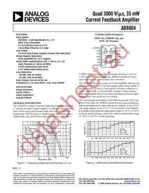 AD8004AR-14-REEL datasheet  